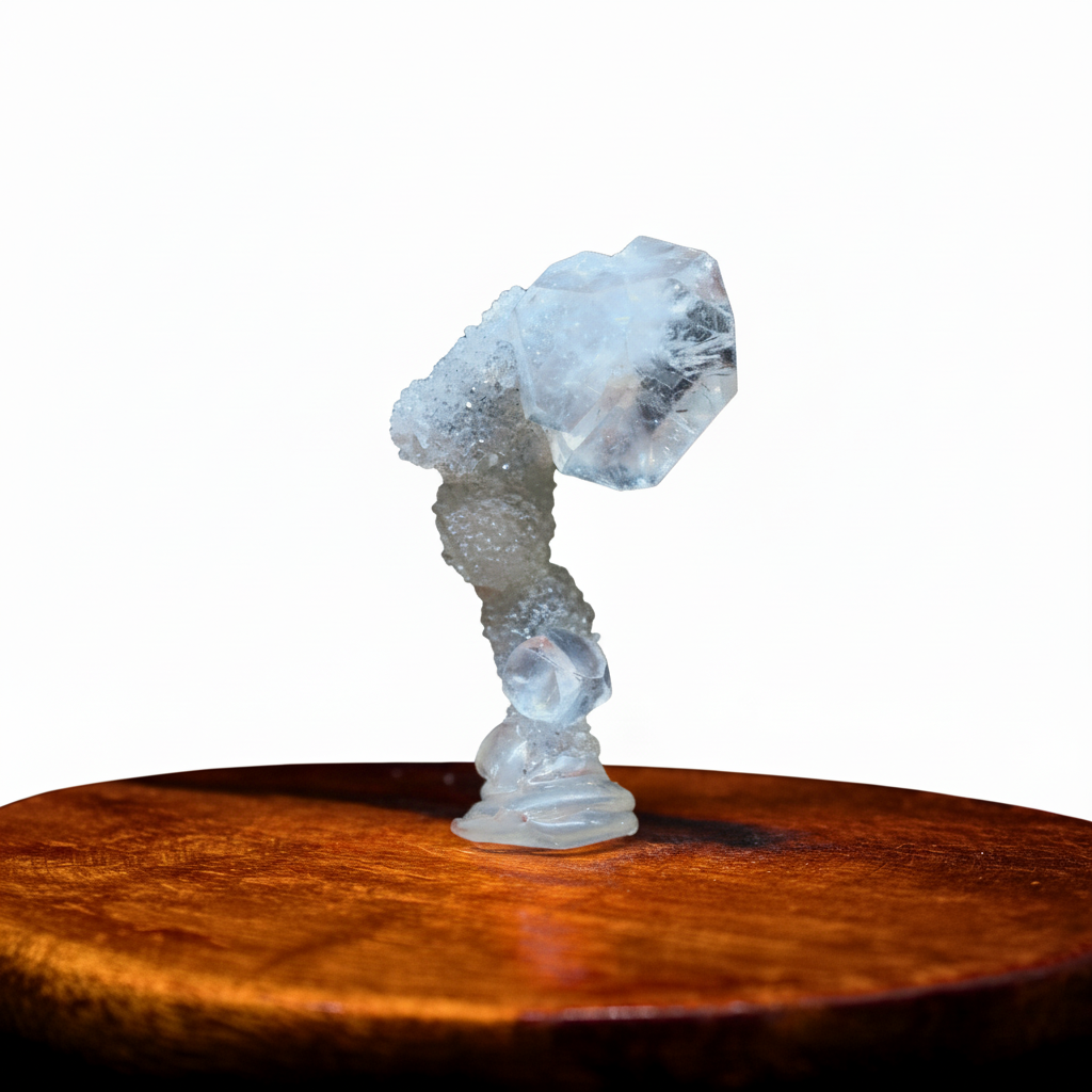 Green Apophyllite Crystal Cluster Tower 135g 6cm