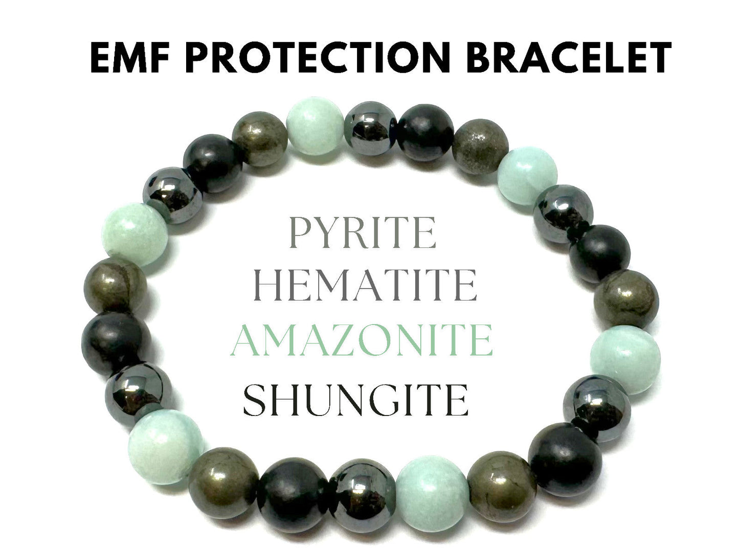 8 mm Bead Gemstone Bracelets: BUY 3 GET 1 FREE! (Stretch Crystal Bead Bracelets)