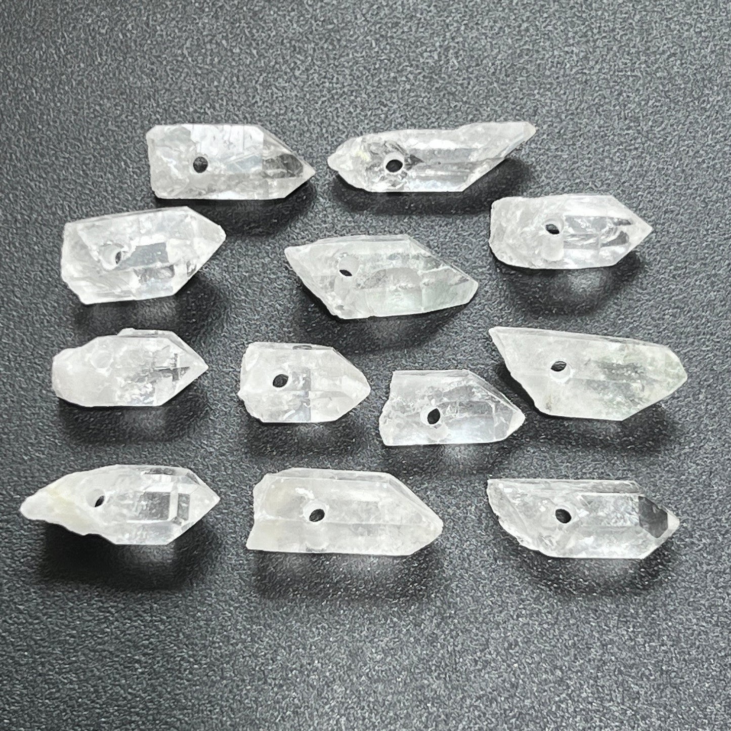 Drilled Clear Quartz Crystal Points (2mm Hole) Wholesale Beads Pendant Necklace