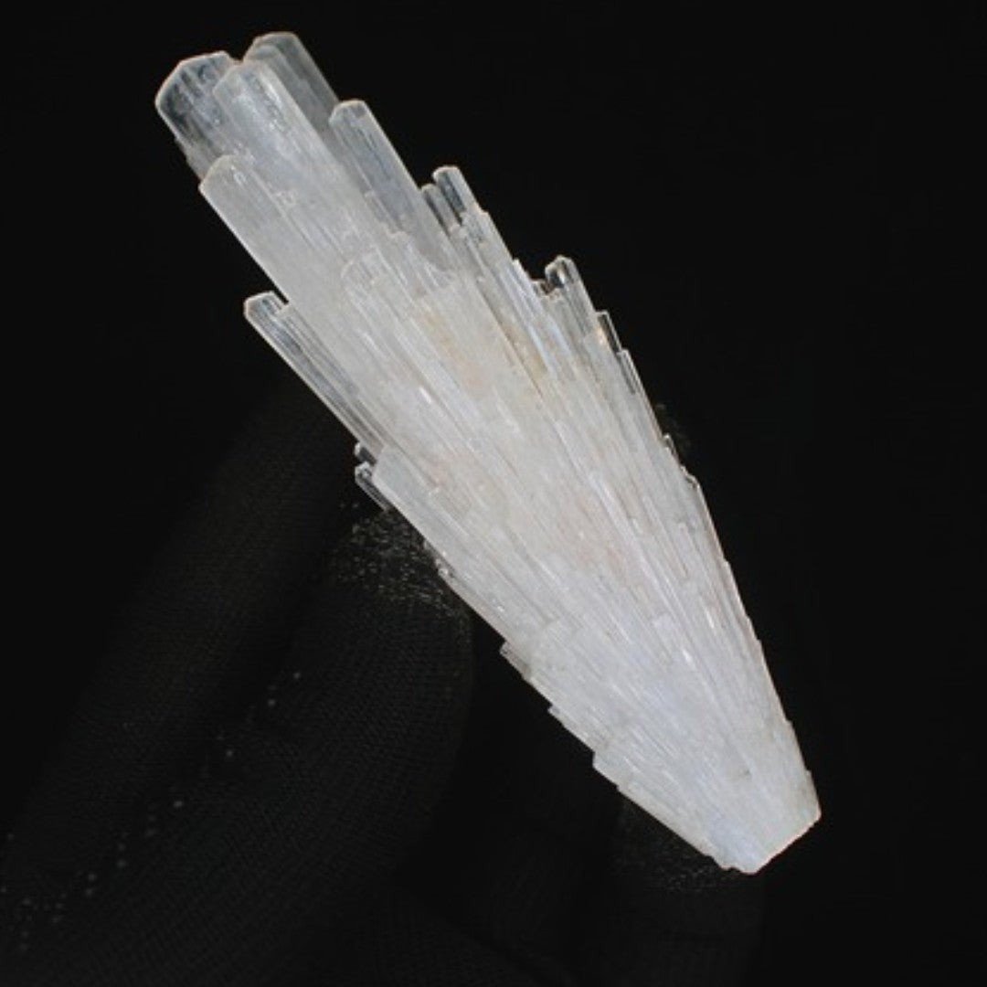 Natural Scolecite Crystal Cluster 58g White Zeolite Mineral Specimen India