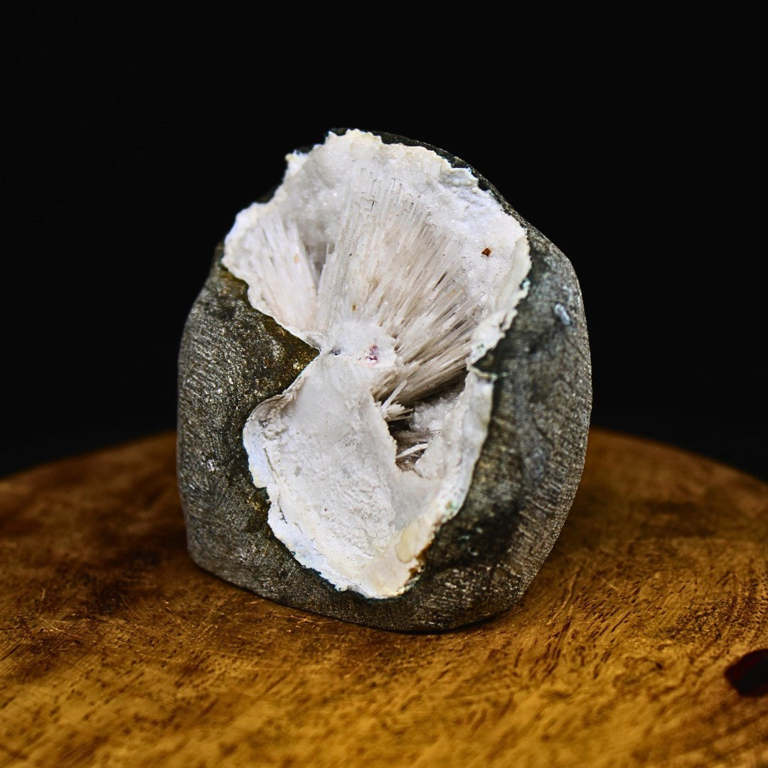 Stunning 120g Scolecite Spray Geode Rare Zeolite Mineral Specimen India