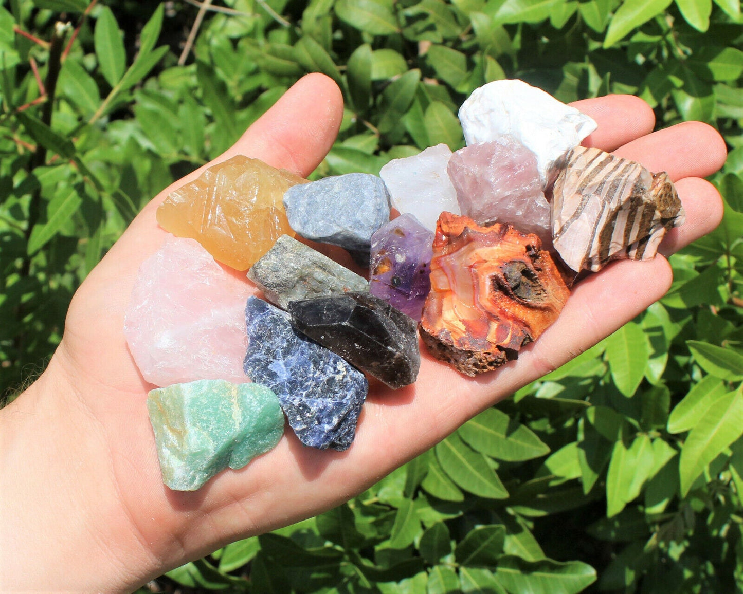 Bulk Crafters Collection 1/2 lb Box Gems Crystals Natural Raw Mineral 250g Rocks