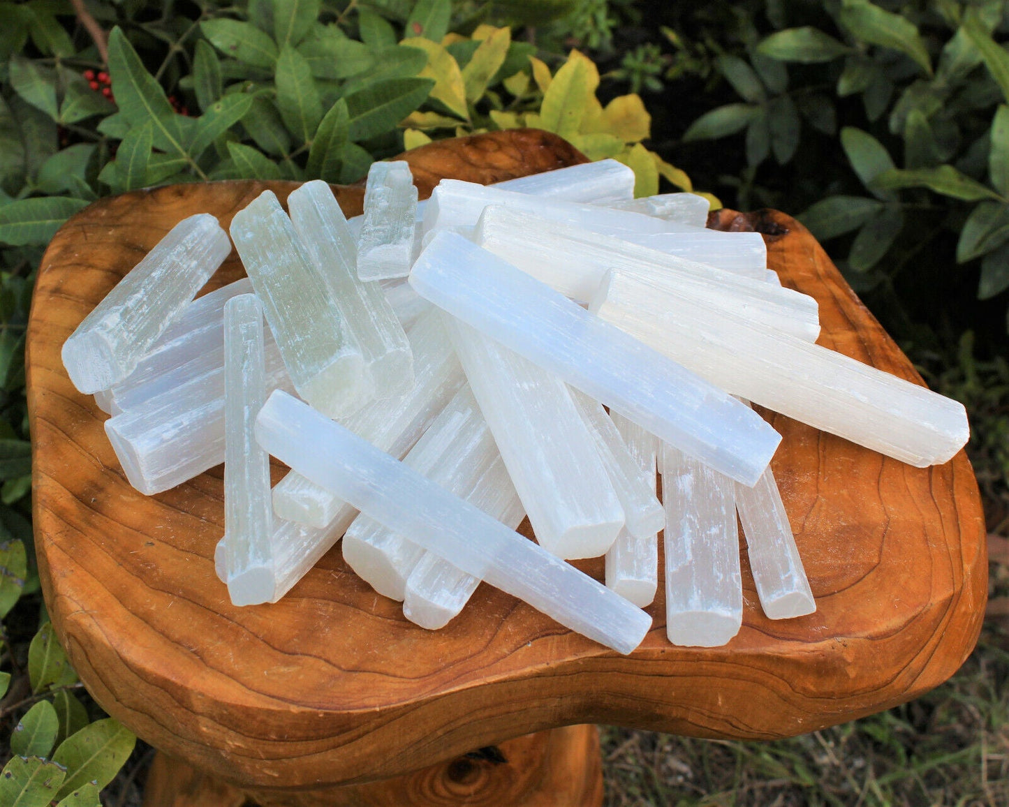 1 lb Bulk Wholesale Lot 5" Selenite Sticks (Raw Selenite Wand, Selenite Crystal)