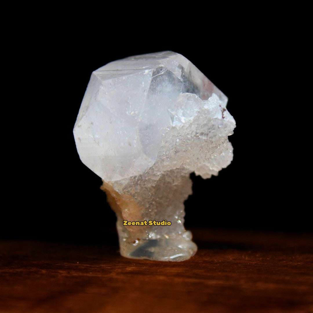 Apophyllite Unusual Crystal Cluster 4cm 140g Rare Luster Tower Specimen from Ind