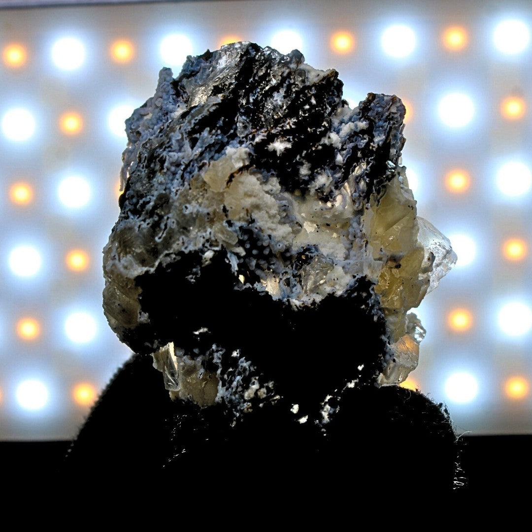 Calcite with Rainbow & Mordenite 60g | Healing Crystal Energy Stone India