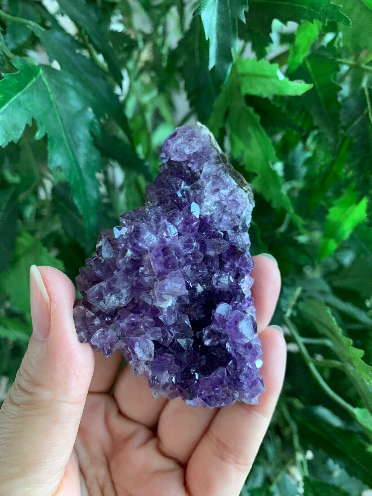 Deep Purple Amethyst Cluster From Uruguayan, Amethyst Geode, Raw Amethyst