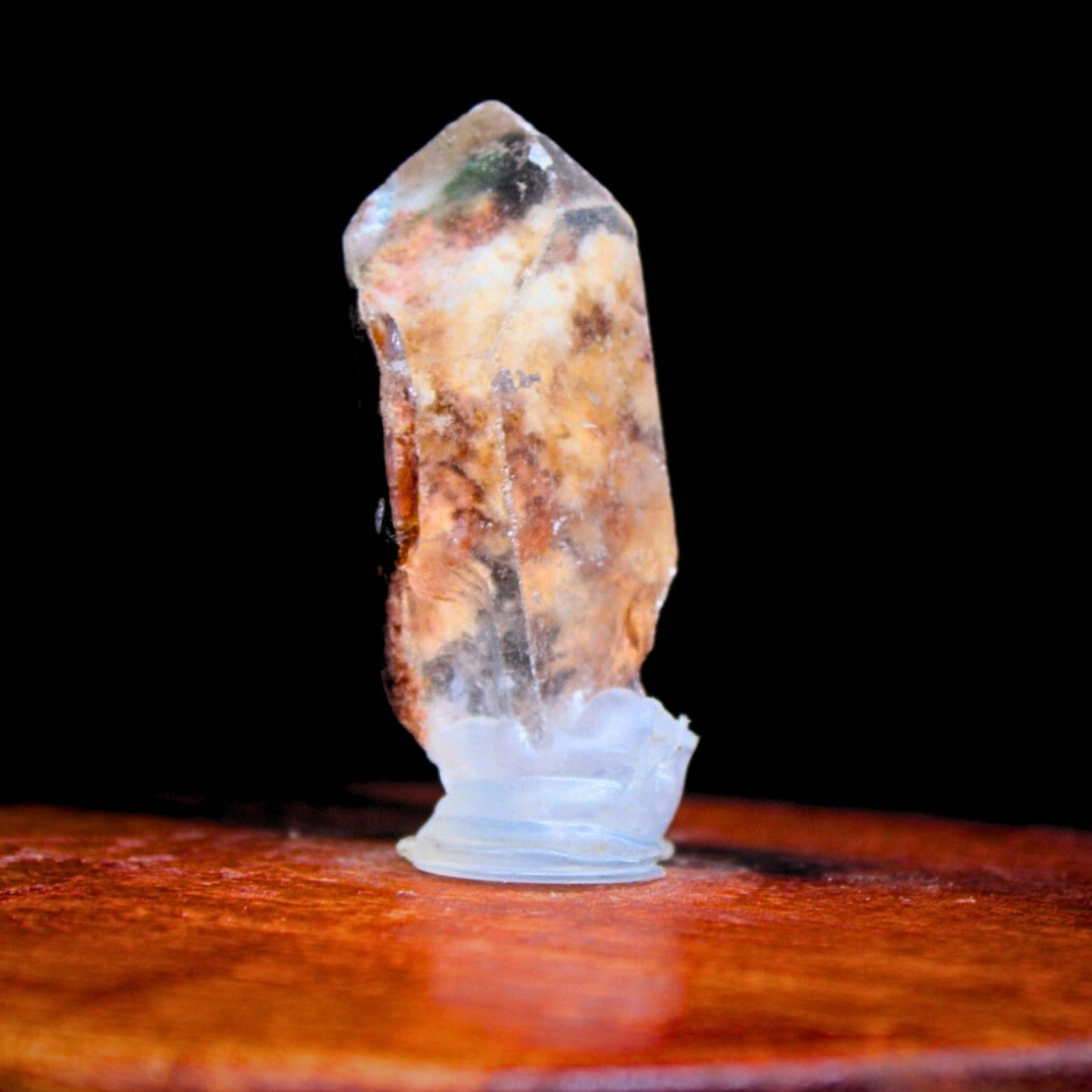 Himalayan Chlorite Quartz 20g 5x2cm β Rare red Phantom Crystal Mineral