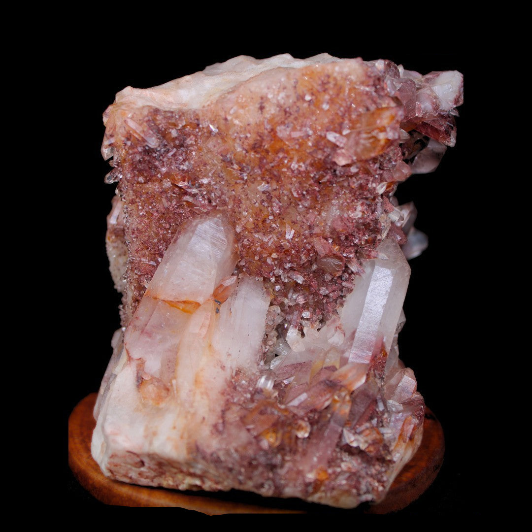 Rare Phantom Quartz Cluster 2.2kg Giant Natural Specimen 17x12cm India