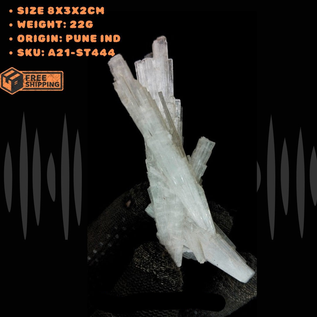 Scolecite Crystal for Meditation | Raw Healing Cluster | Energy Booster 22g