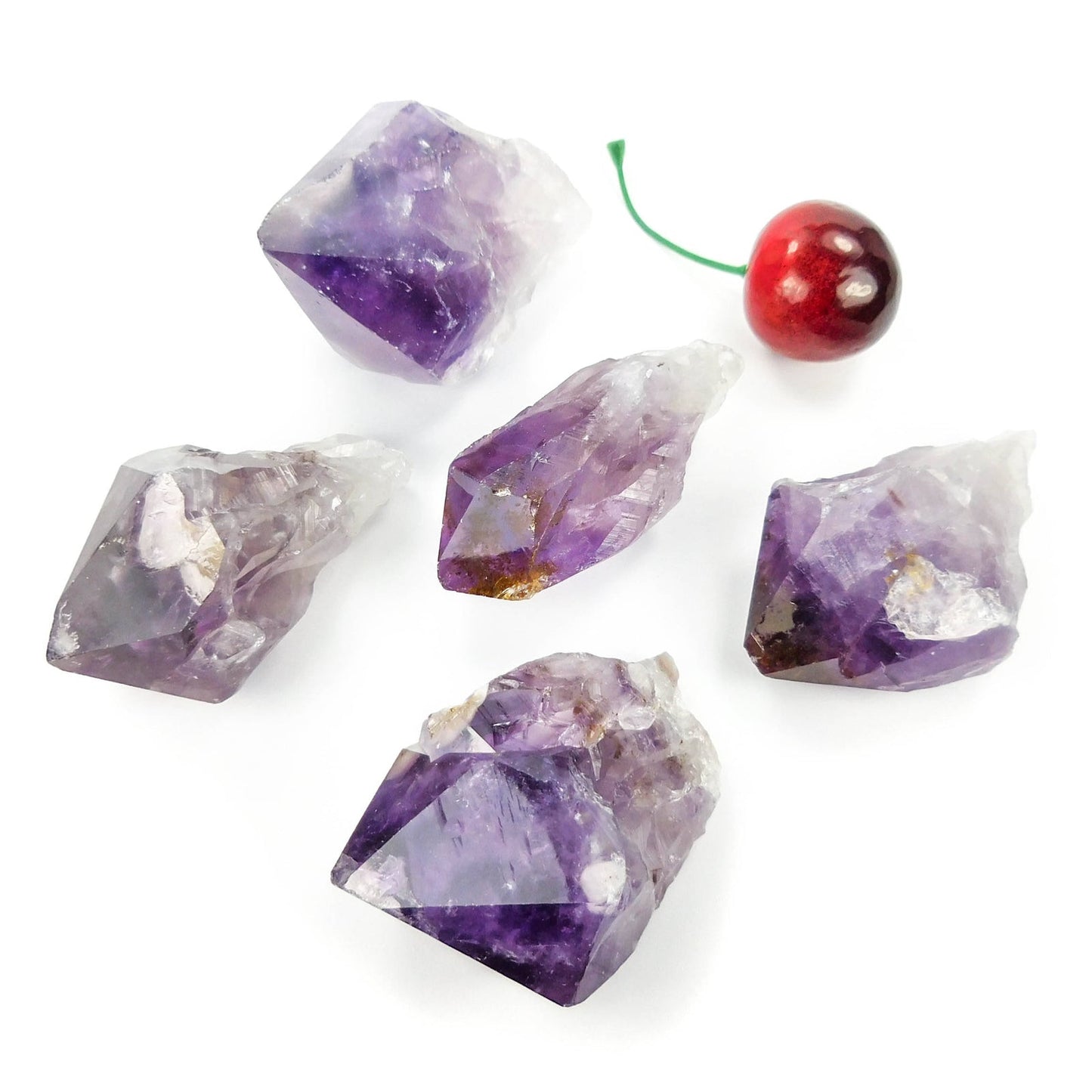 Large Dark Amethyst Crystal Points (3 Pcs) Extra Quality Raw Purple
