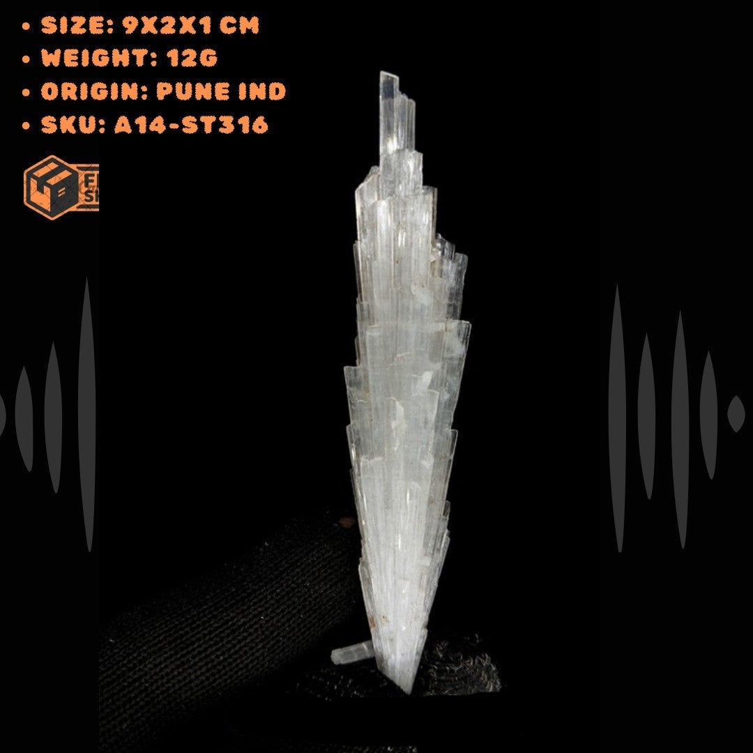 12g Natural Scolecite Cluster Healing Energy Crystal Ideal for Meditation