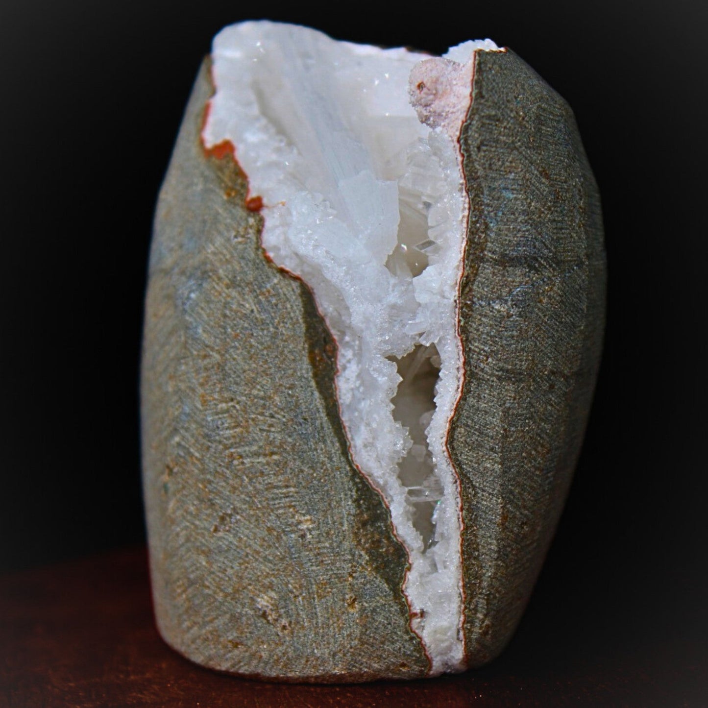 Stunning Scolecite Geode Healing Cluster β 6.3x5cm High Vibration Spiritual 185g