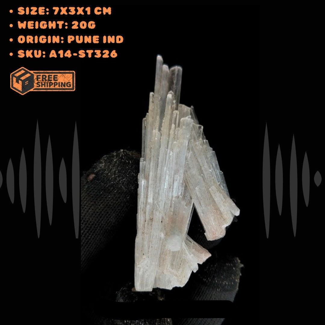 20g Natural Scolecite Crystal Cluster | Reiki Chakra, Vastu Healing Stone