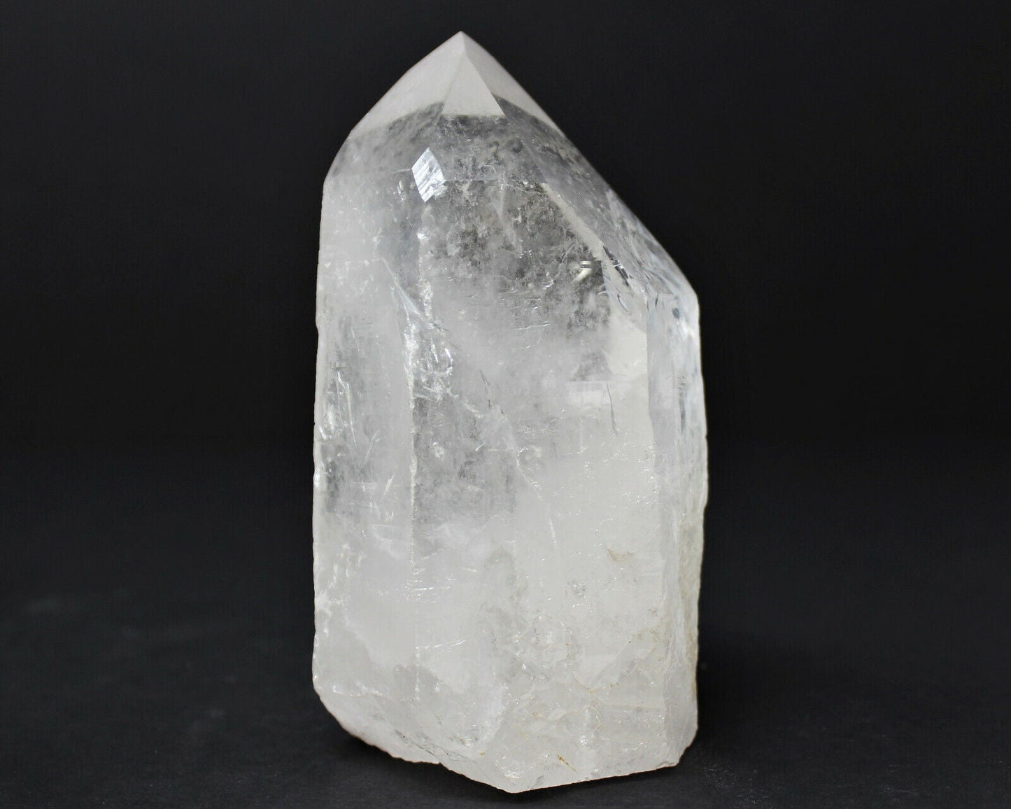 ✨ Natural Clear Quartz Point with Cut Base | Premium 'A' Grade | Zeenat Studio