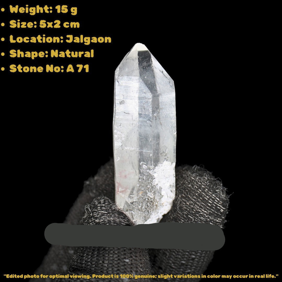 Himalayan Clear Quartz 15g 5x2cm Natural Crystal Mineral Healing