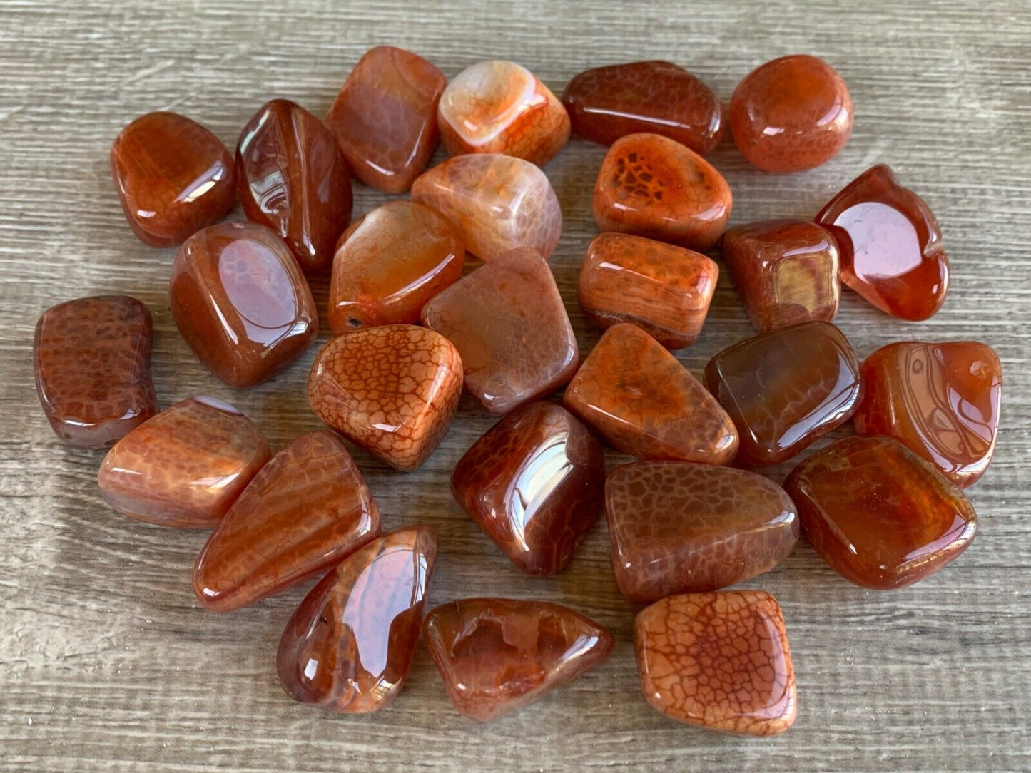 1/2 Lb Lot Tumbled Stones, 0.75-1.25" Crystal Healing Stones, Choose Stone Type