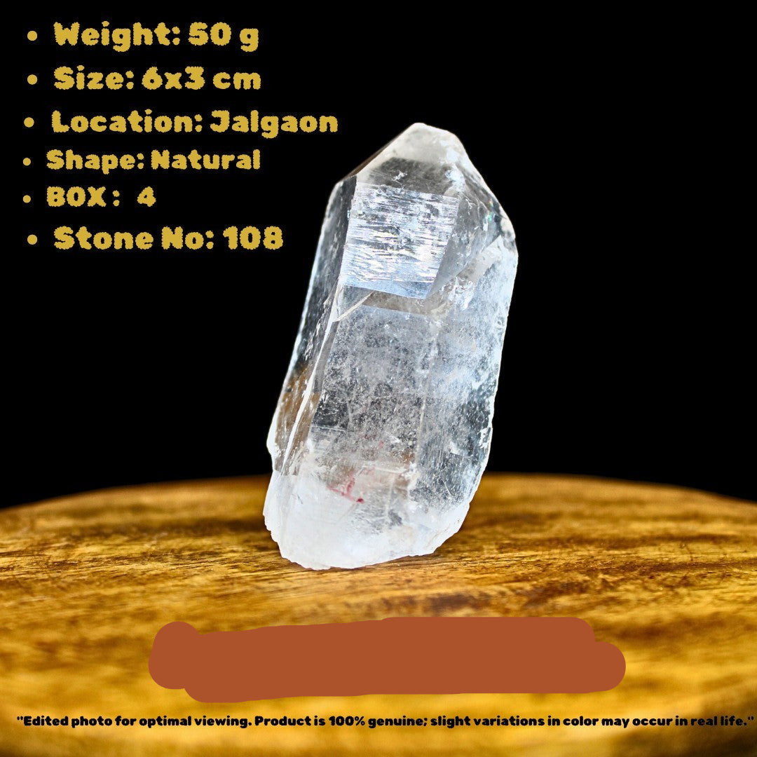 Natural Clear Quartz Cluster 50g 6x3cm โ Himalayan Mineral Specimen