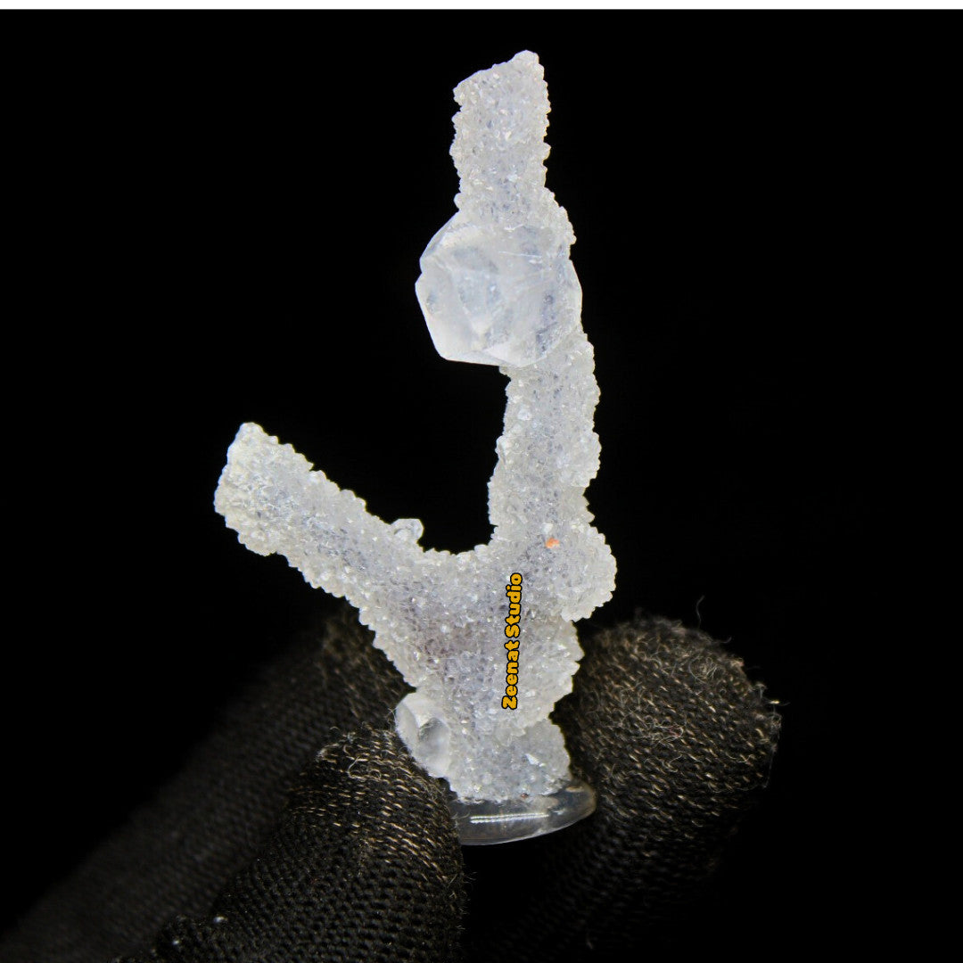 Apophyllite Cluster Matrix Tower 6x3cm 62g Luster Rare Shiny Crystal Specimen