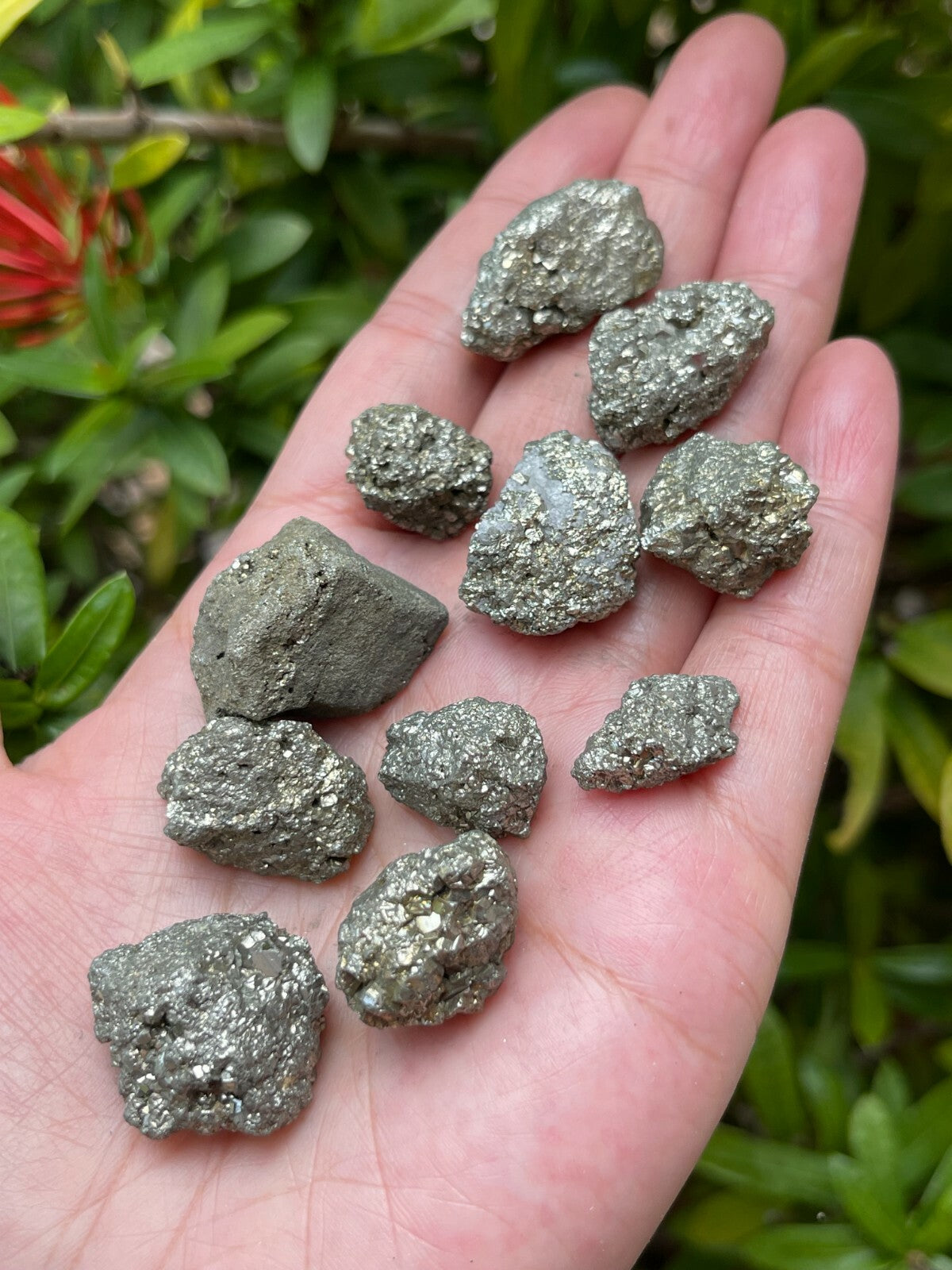 Grade A++ Small Rough Pyrite Stone, 0.5-1" Raw Pyrite Stone, Wholesale Bulk Lot