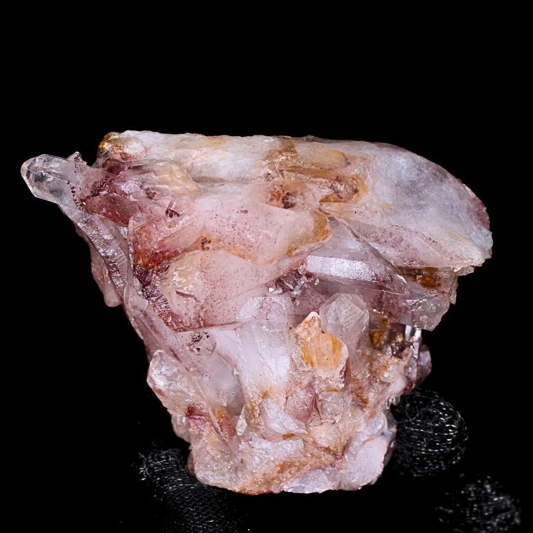 Phantom Quartz Crystal Cluster 160g 6x8 cm – Rare Ghost Layer Mineral