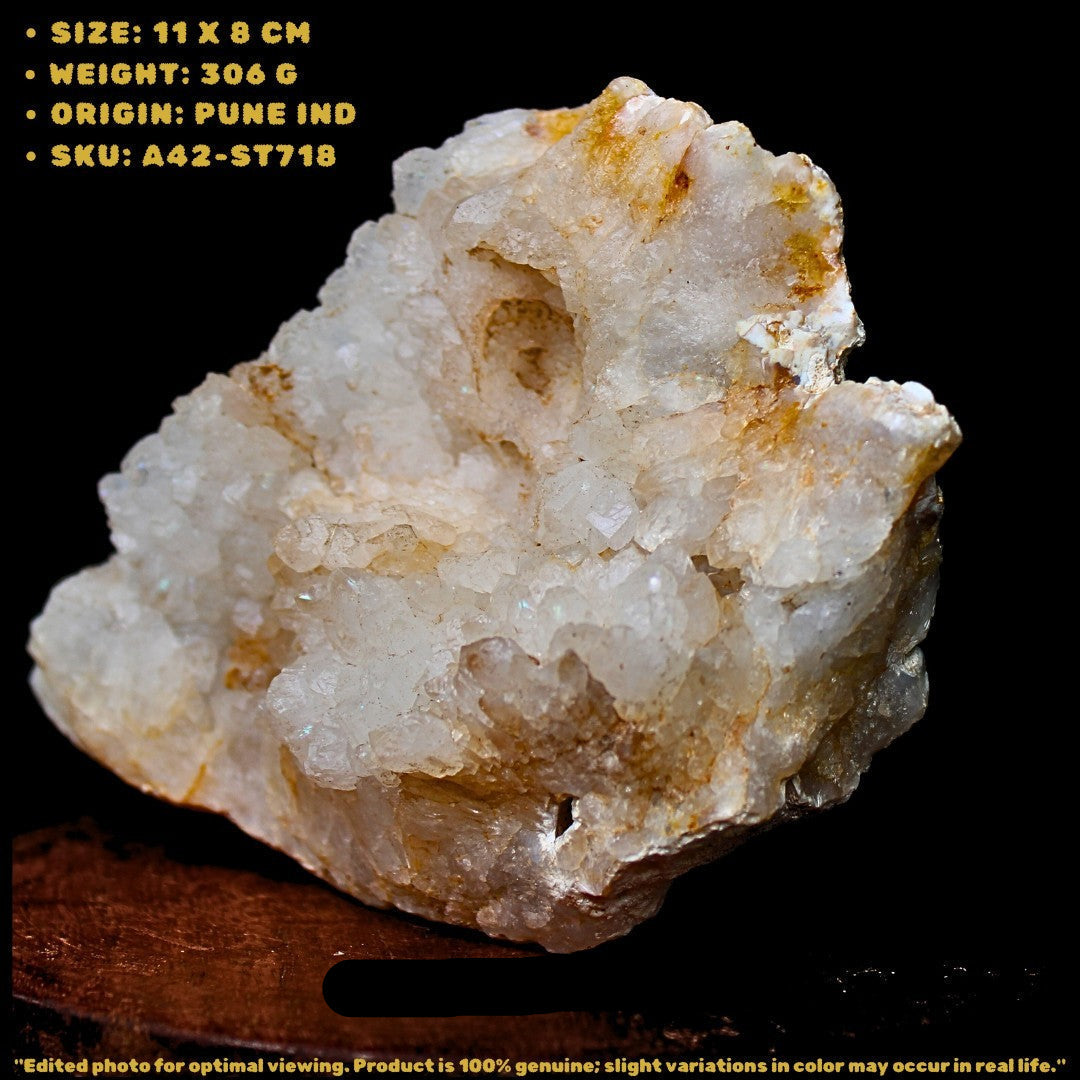 Apophyllite Healing Crystal 728g 7x7cm Calming Energy for Vastu Meditation