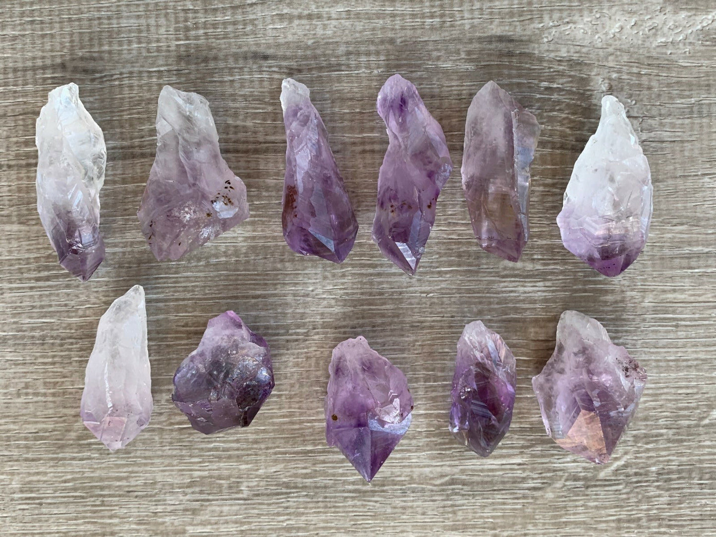AAA++ Brazilian Rough Amethyst Natural Point 1-2in Wholesale Bulk Lot