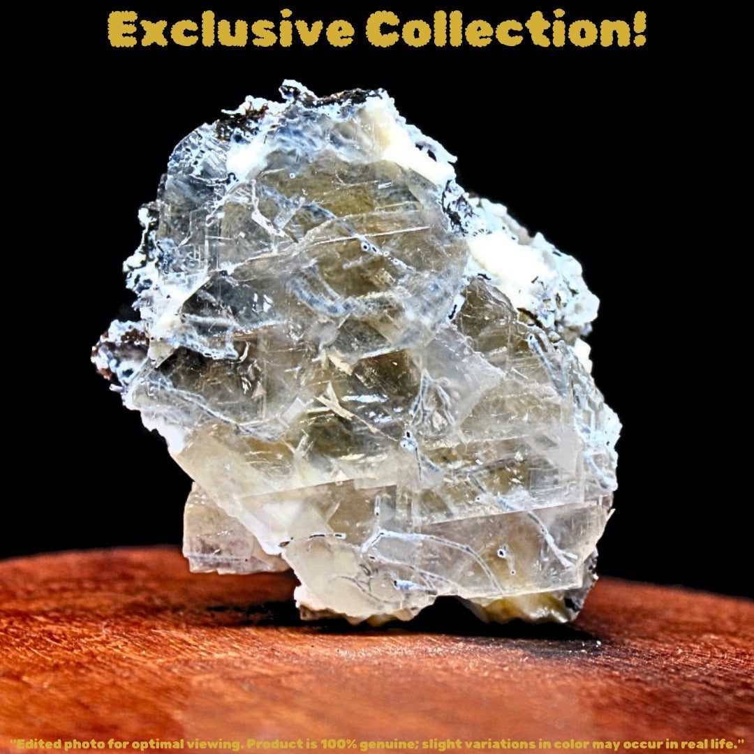 Calcite with Rainbow & Mordenite 60g | Healing Crystal Energy Stone India