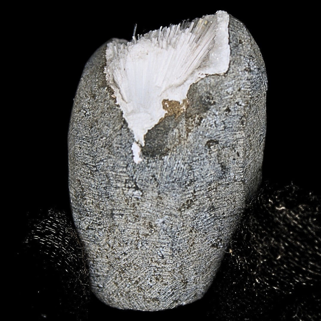 Rare Scolecite Spray in Geode 90g Natural Mineral Specimen India 5x4cm