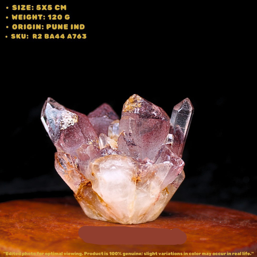 Phantom Quartz Crystal 120g 5x5 cm Rare Inclusions Natural Display Piece