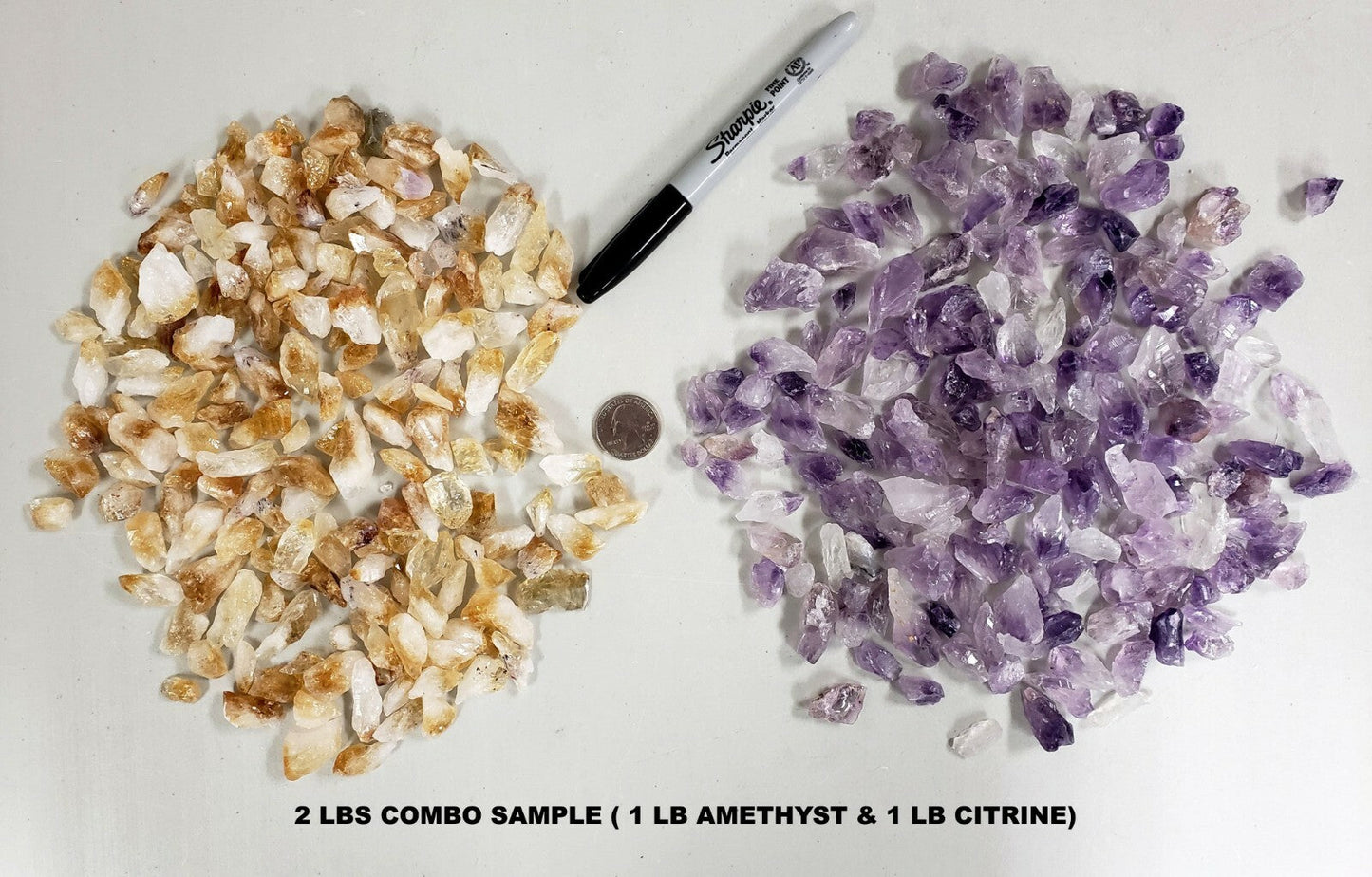 AMETHYST & CITRINE COMBO Bulk Wholesale Crystal Points & Chunks