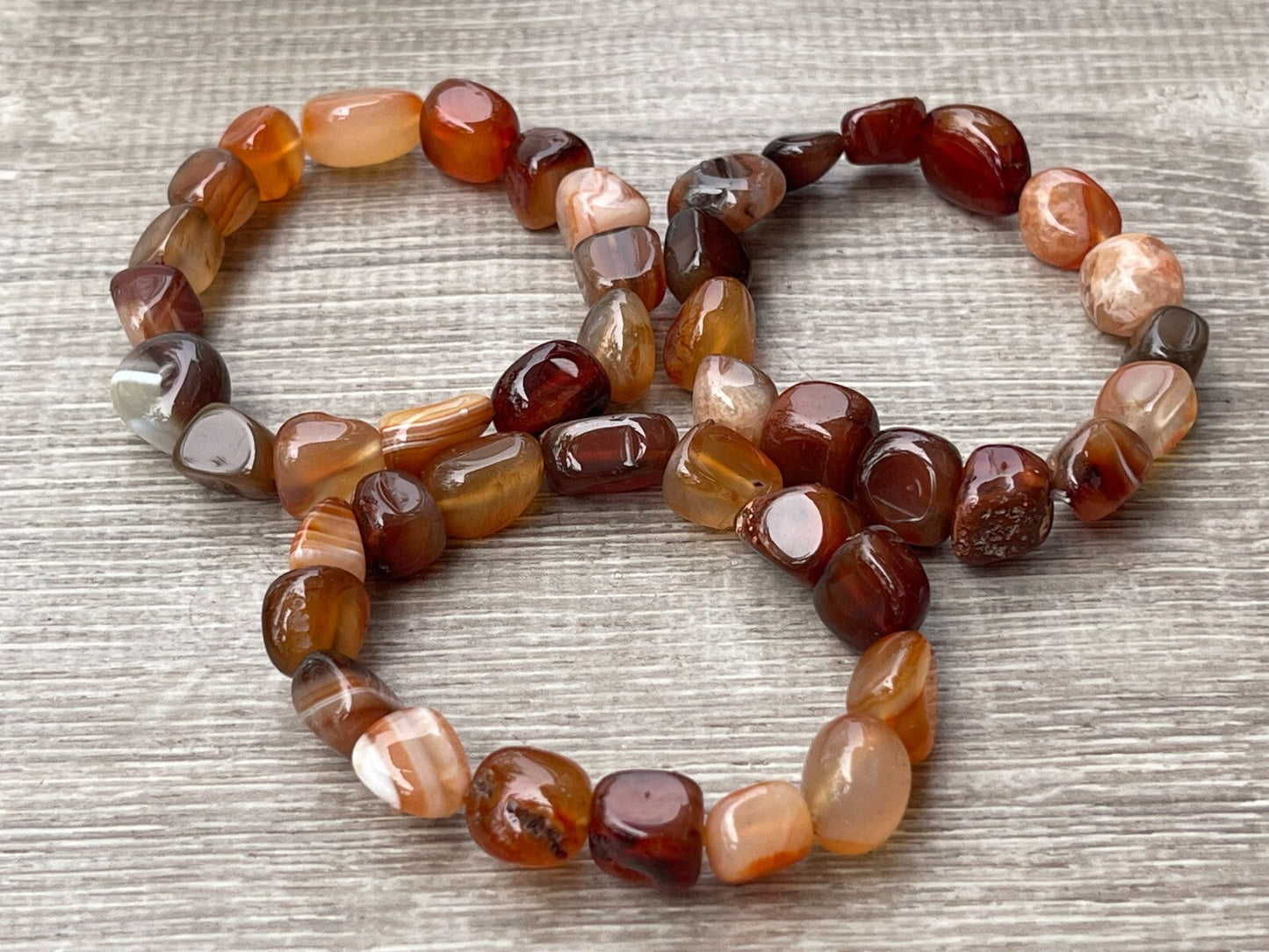 Wholesale Grade A++ Gemstone Nugget Bracelet, Choose from 18 Gemstone Types