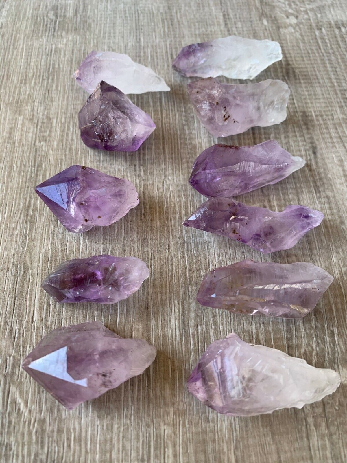 AAA++ Brazilian Rough Amethyst Natural Point 1-2in Wholesale Bulk Lot