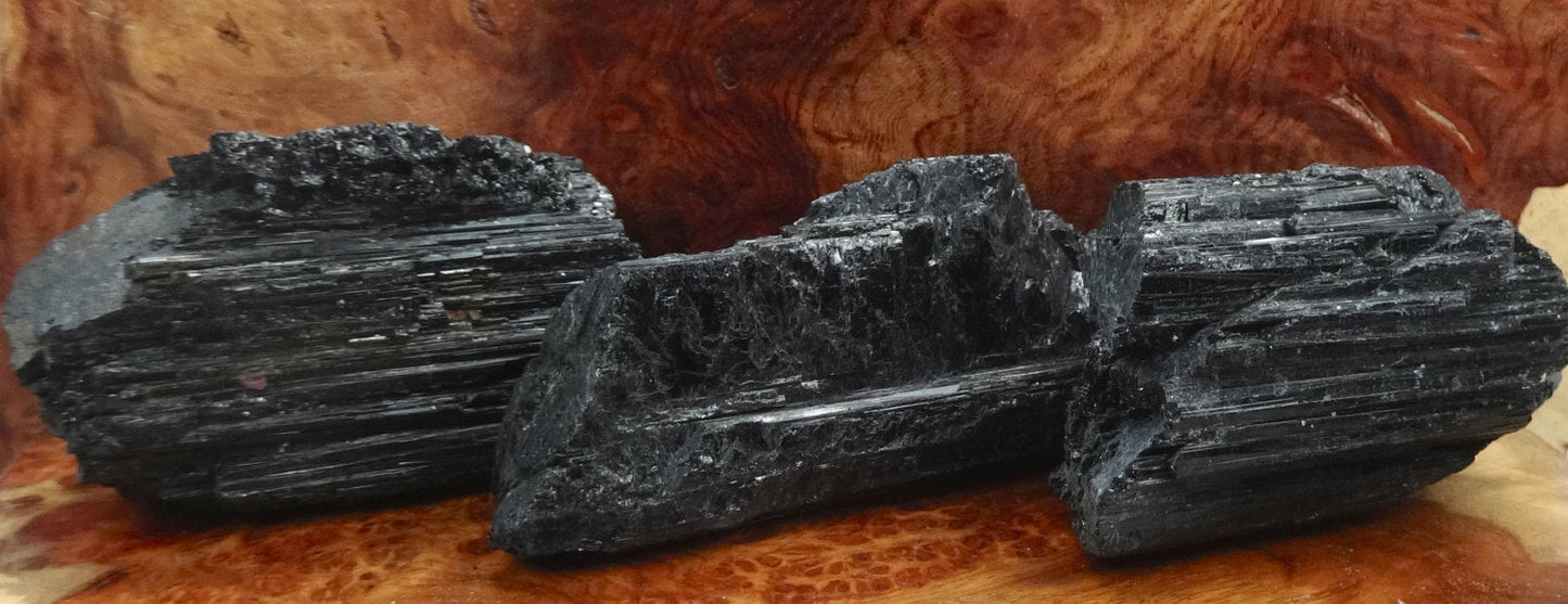Large Black Tourmaline Crystal 1 LB ( 5 - 8 Pcs ) Crystal From Brazil