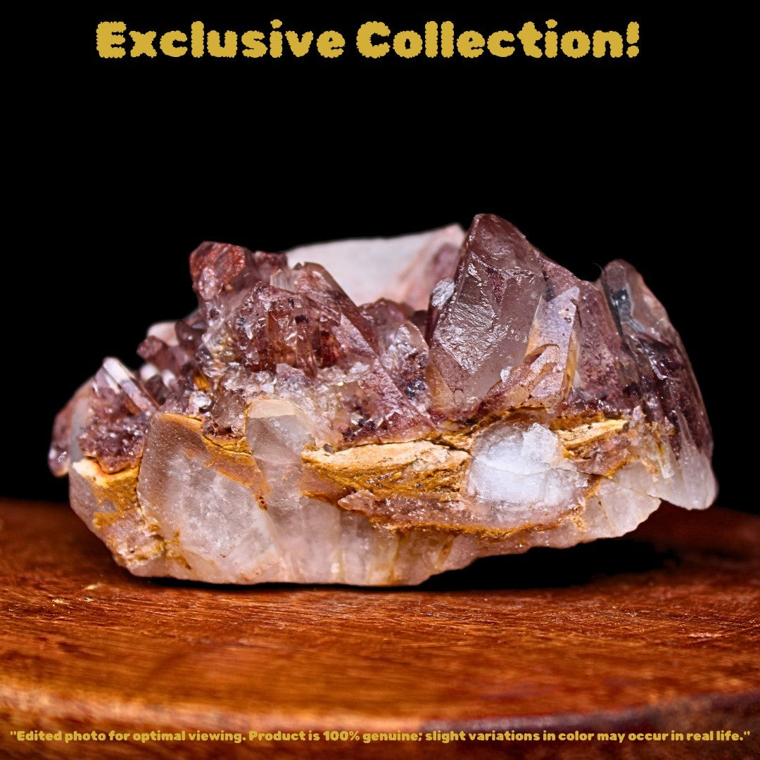 Phantom Quartz Crystal Cluster 120g 7x5 cm Natural Clear Healing Mineral India