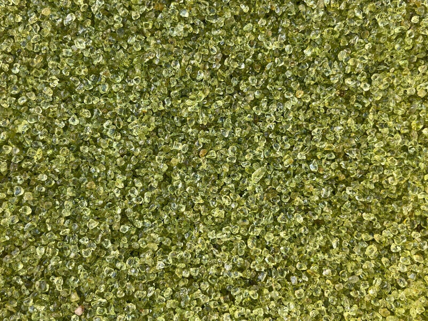 Grade A++ Peridot Semi Tumbled Gemstone Mini Chips 2 - 3 mm, Wholesale Bulk Lot