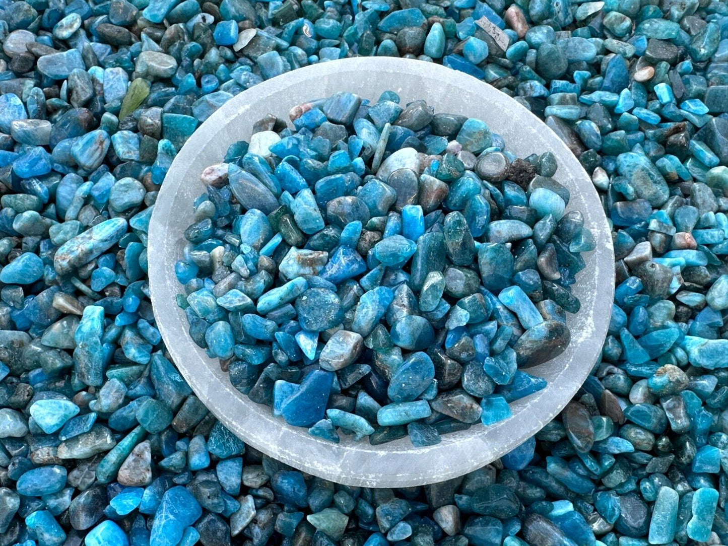Grade A++ Apatite Semi Tumbled Gemstone Mini Chips 4 - 8 mm, Wholesale Bulk Lot