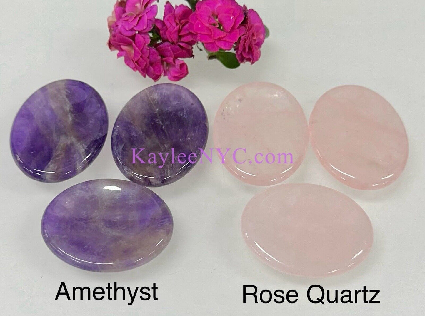 Wholesale Lot 11 PCs Natural Crystal Worry Stone Healing Energy