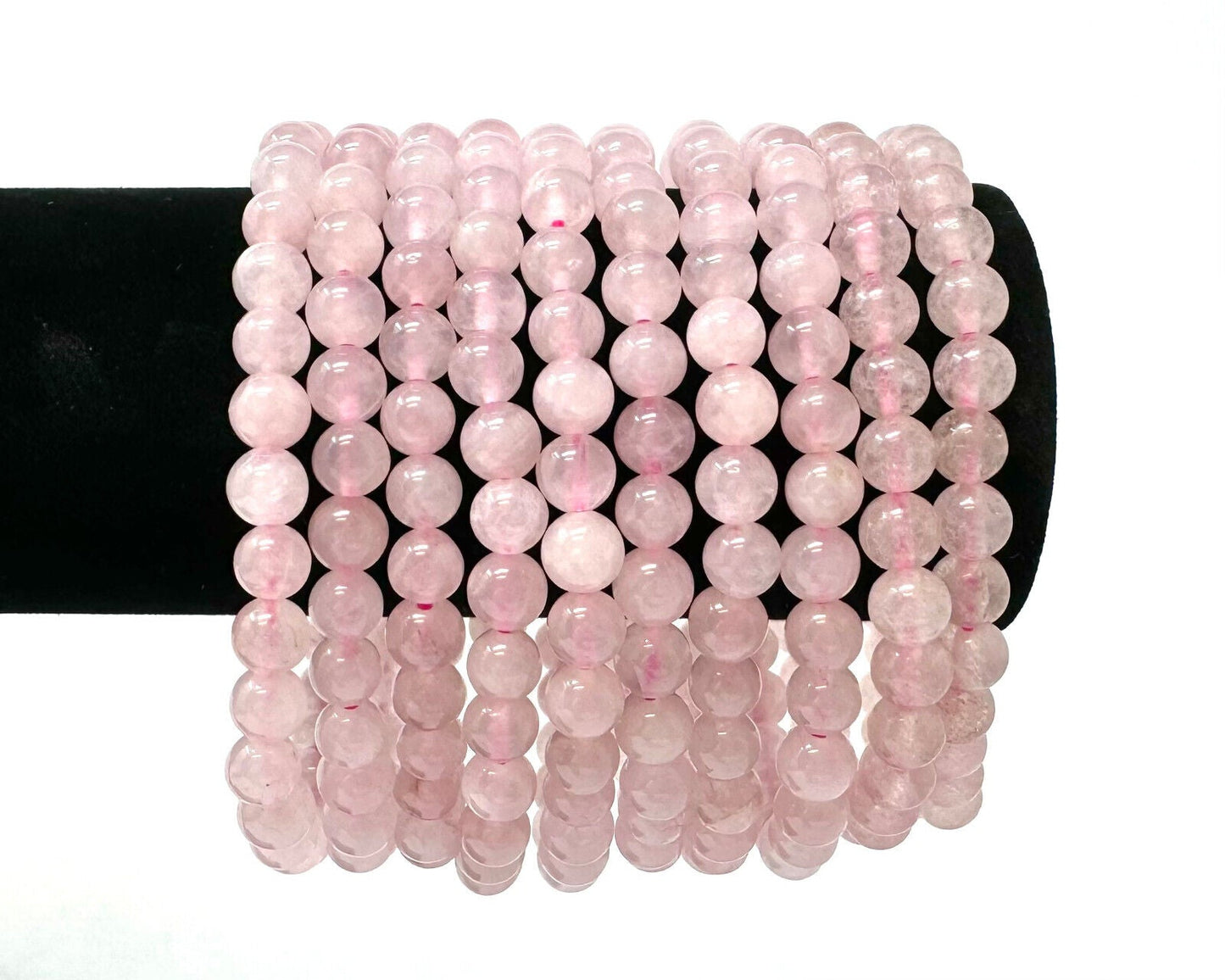 6 mm Bead Gemstone Bracelets BUY 3 GET 1 FREE - Dainty Stretch Crystal Bracelets