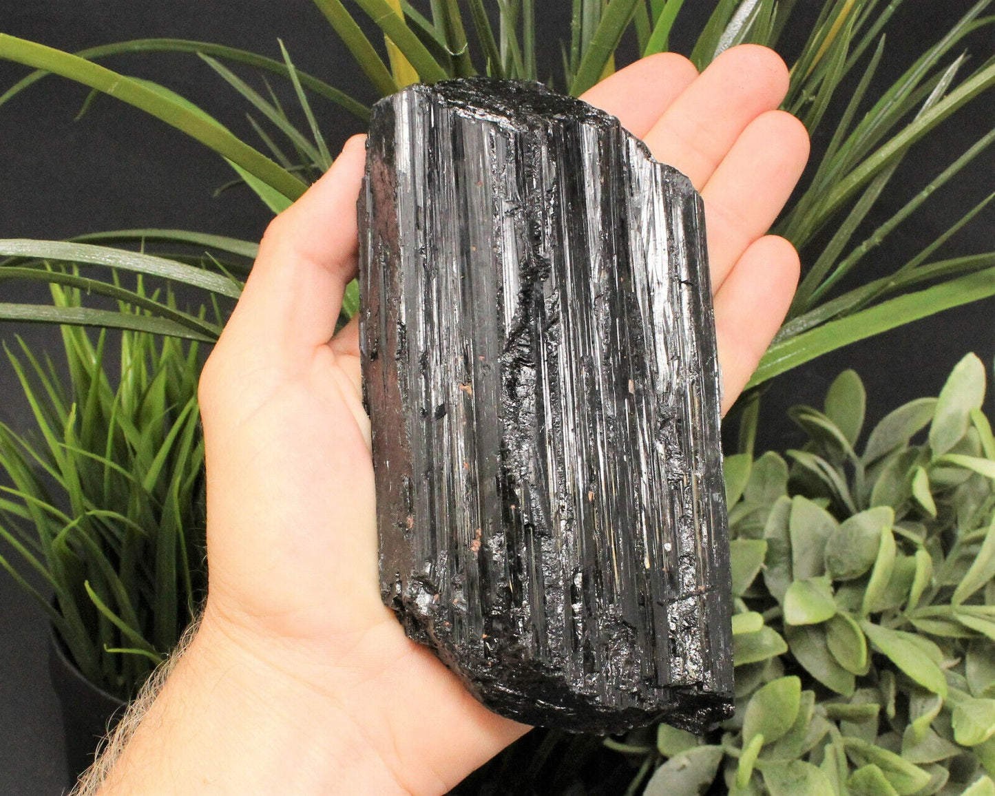 JUMBO Black Tourmaline Rods Premium Rough Natural Crystal Logs