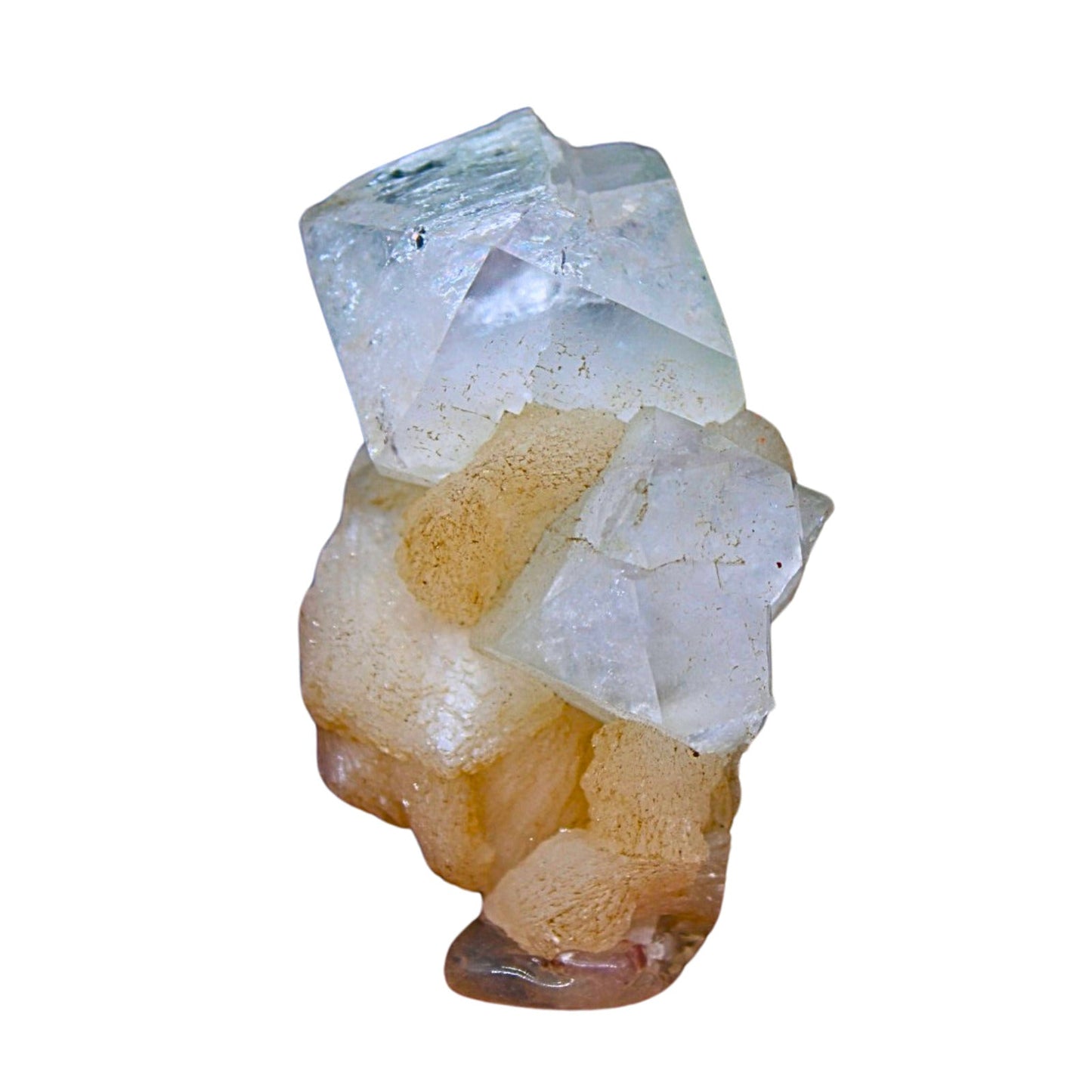 Apophyllite on Stilbite Cut Point Crystal 52g Reiki Healing & Meditation Stone