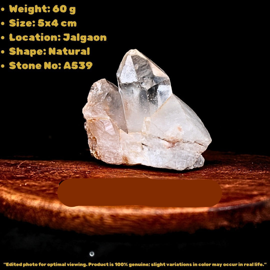 60g Clear Quartz Cluster Specimen Raw Mineral Display Piece