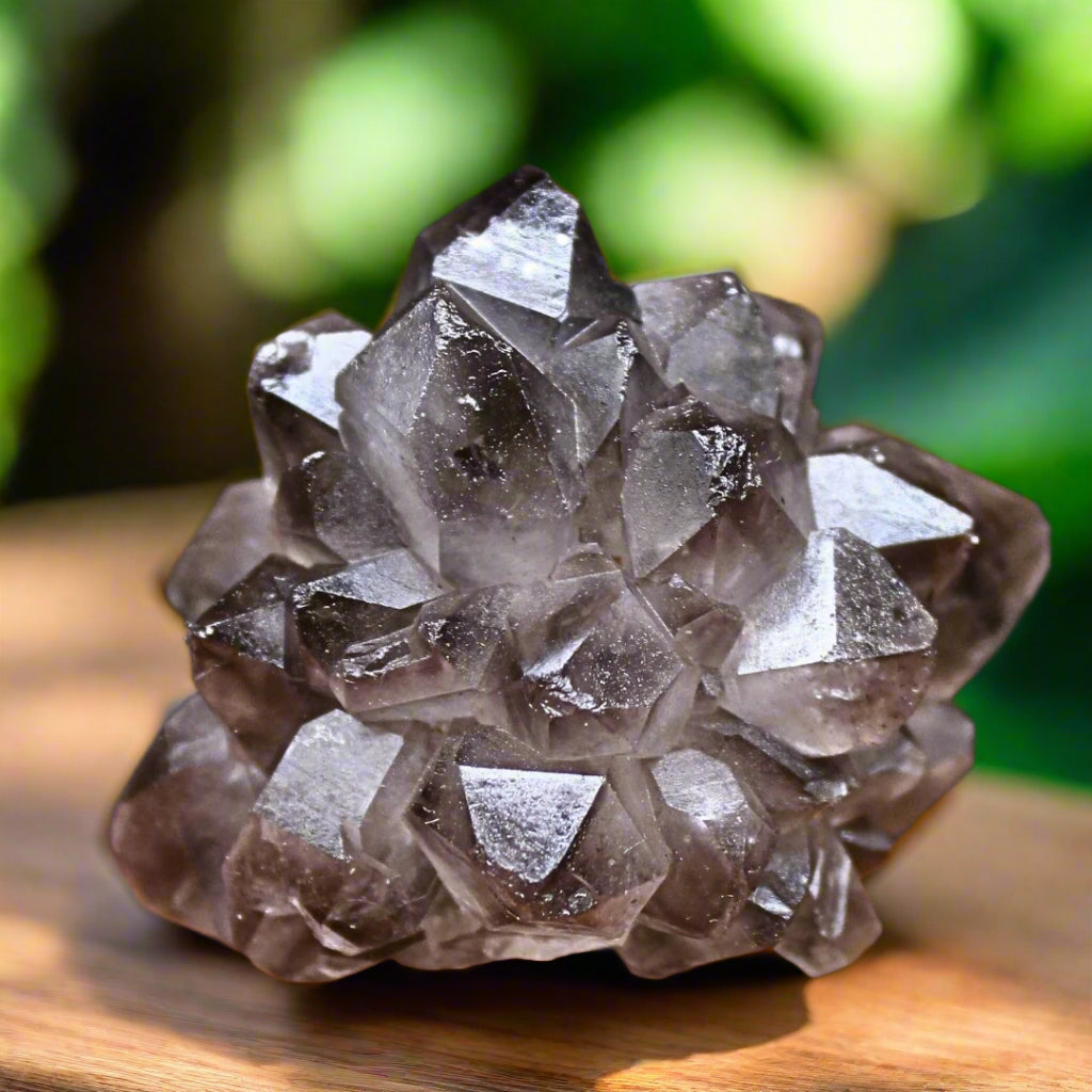 Rare Smokey Amethyst Flower Crystal Cluster 42g Collector Mineral Specimen