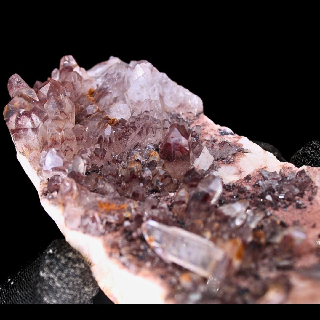 Phantom Quartz Cluster 333g 11x6 cm Rare Natural Growth Crystal from India