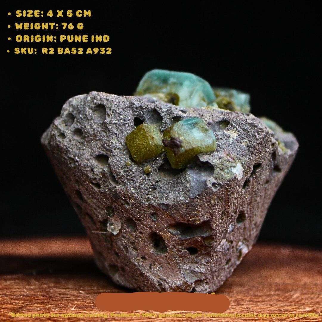 Natural Heulandite Chalcedony Crystal 76g Mineral Specimen from India 4x5cm