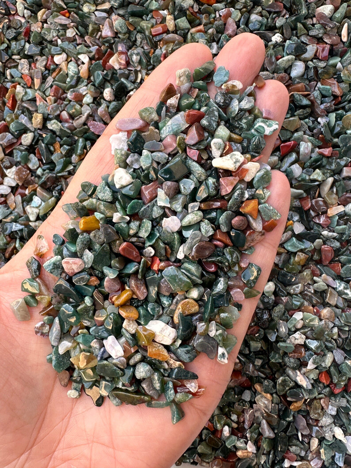 Grade A++ Semi Tumbled Gemstone Mini Chips 3 - 18 mm, Choose From 4 oz to 3 lbs