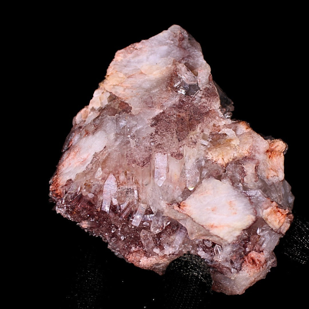 Red Phantom Quartz Crystal 328g 9x8 cm Raw Collector Mineral Cluster from India