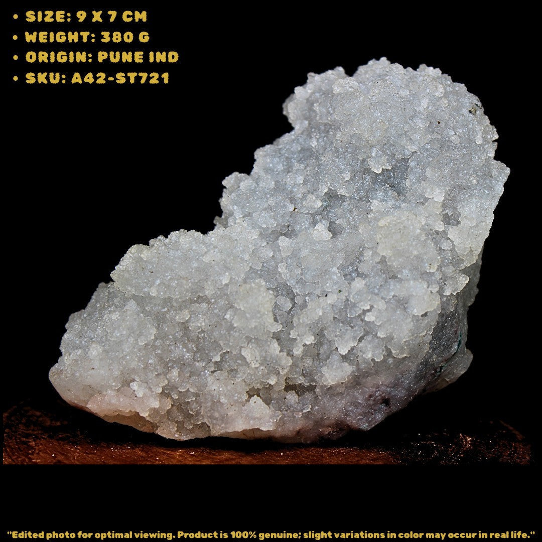 Apophyllite Crystal Cluster 380g 9x7 cm Natural Green White Mineral