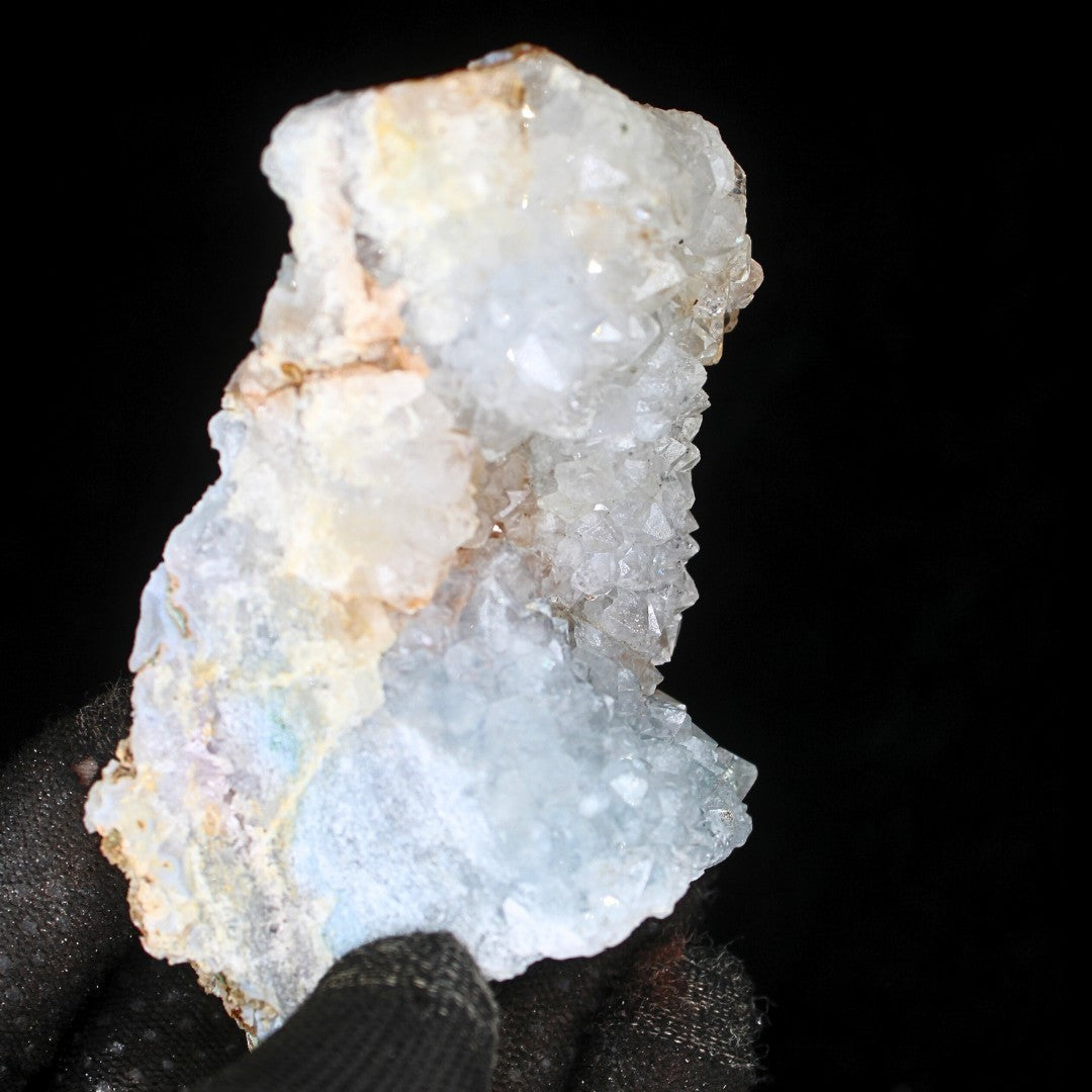 Apophyllite Stilbite Cluster 300g – Raw Natural Crystal Mineral 11x7cm from India