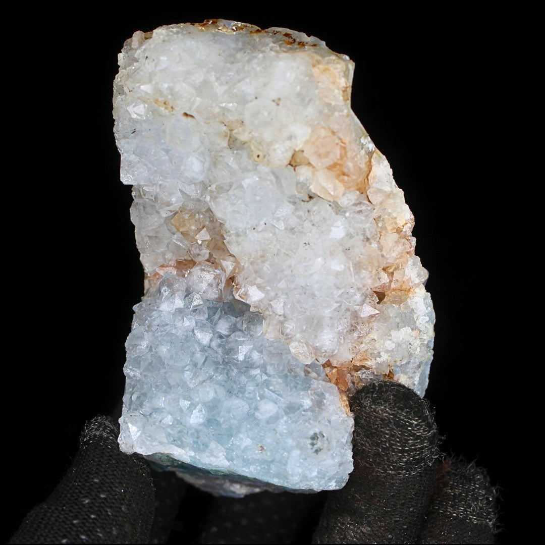 Apophyllite Stilbite Cluster 300g – Raw Natural Crystal Mineral 11x7cm from India