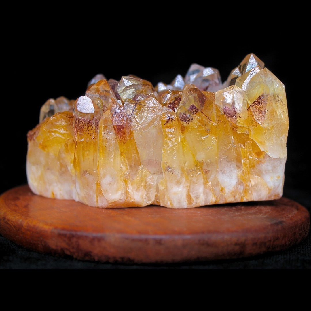 408g Phantom Quartz Cluster Natural Healing Crystal from India